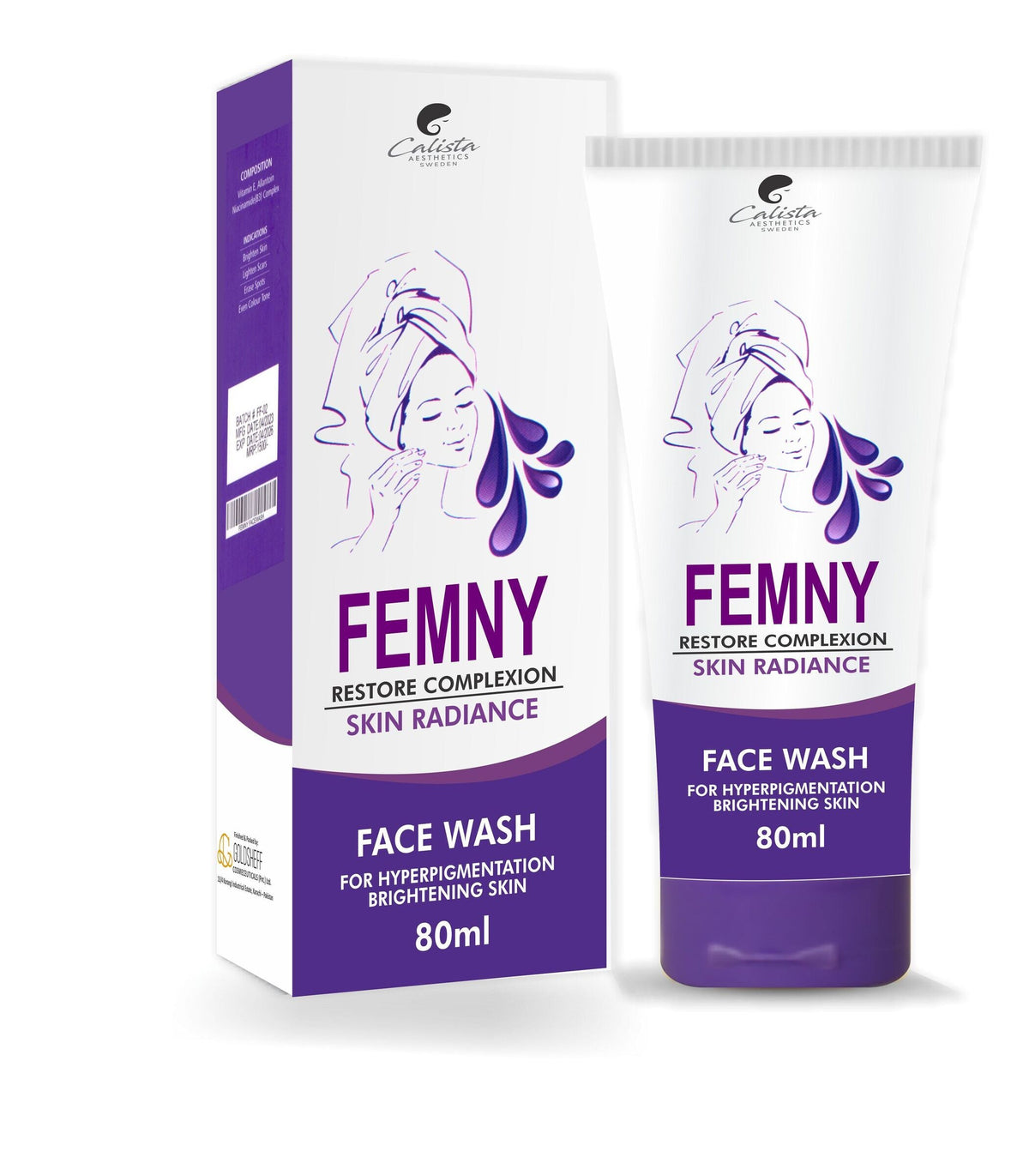 FEMNY SKIN RADIANCE FACE WASH- FOR SKIN BRIGHTENING, LIGHTENING SCARS, ERASE SPOTS AND EVEN SKIN TONE