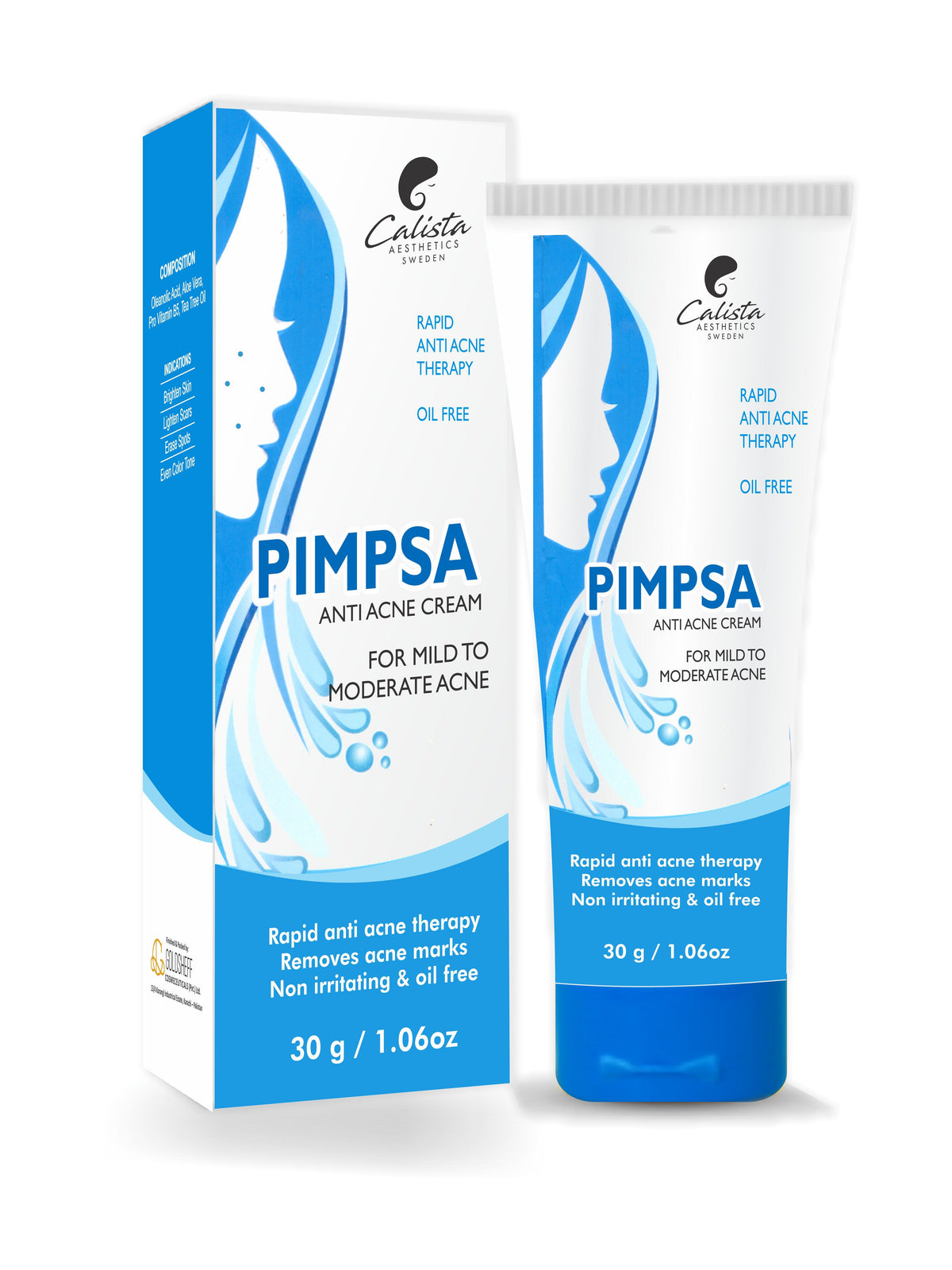 PIMPSA ANTI-ACNE CREAM FOR PIMPLES AND ACNE BREAKOUTS (ORIGINAL PRODUCT)