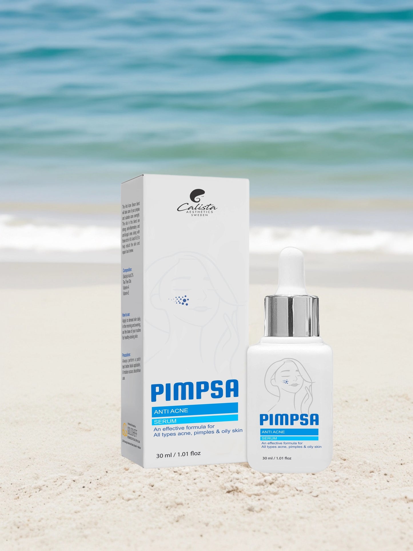 Pimpsa Skin Clarifying Anti-Acne Serum with Salicylic Acid to Control Acne Breakouts